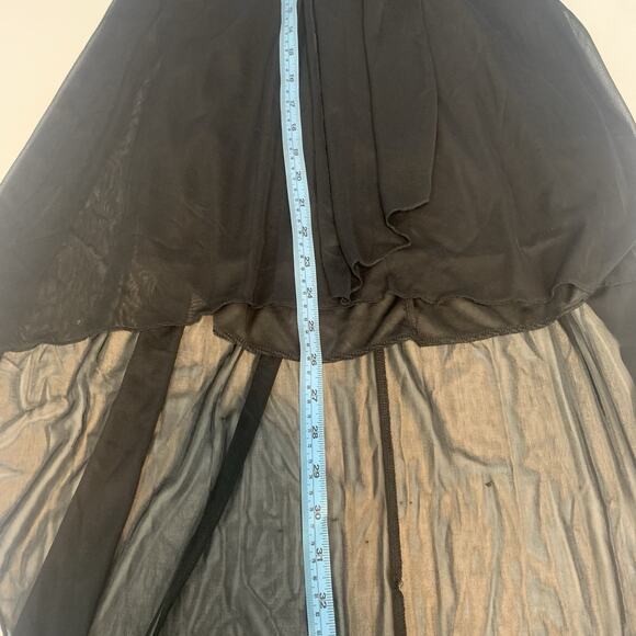 Windsor Dress Womens Medium Rhinestone Empire Waist Y2K High Low Flowy Party M - Picture 11 of 11